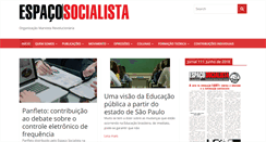 Desktop Screenshot of espacosocialista.org